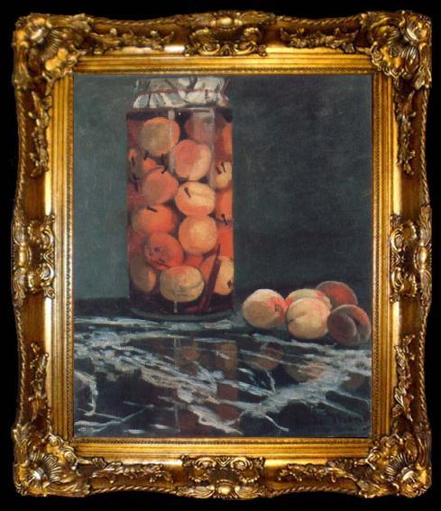 framed  Claude Monet Jar of Peaches, ta009-2